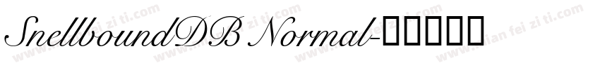 SnellboundDB Normal字体转换